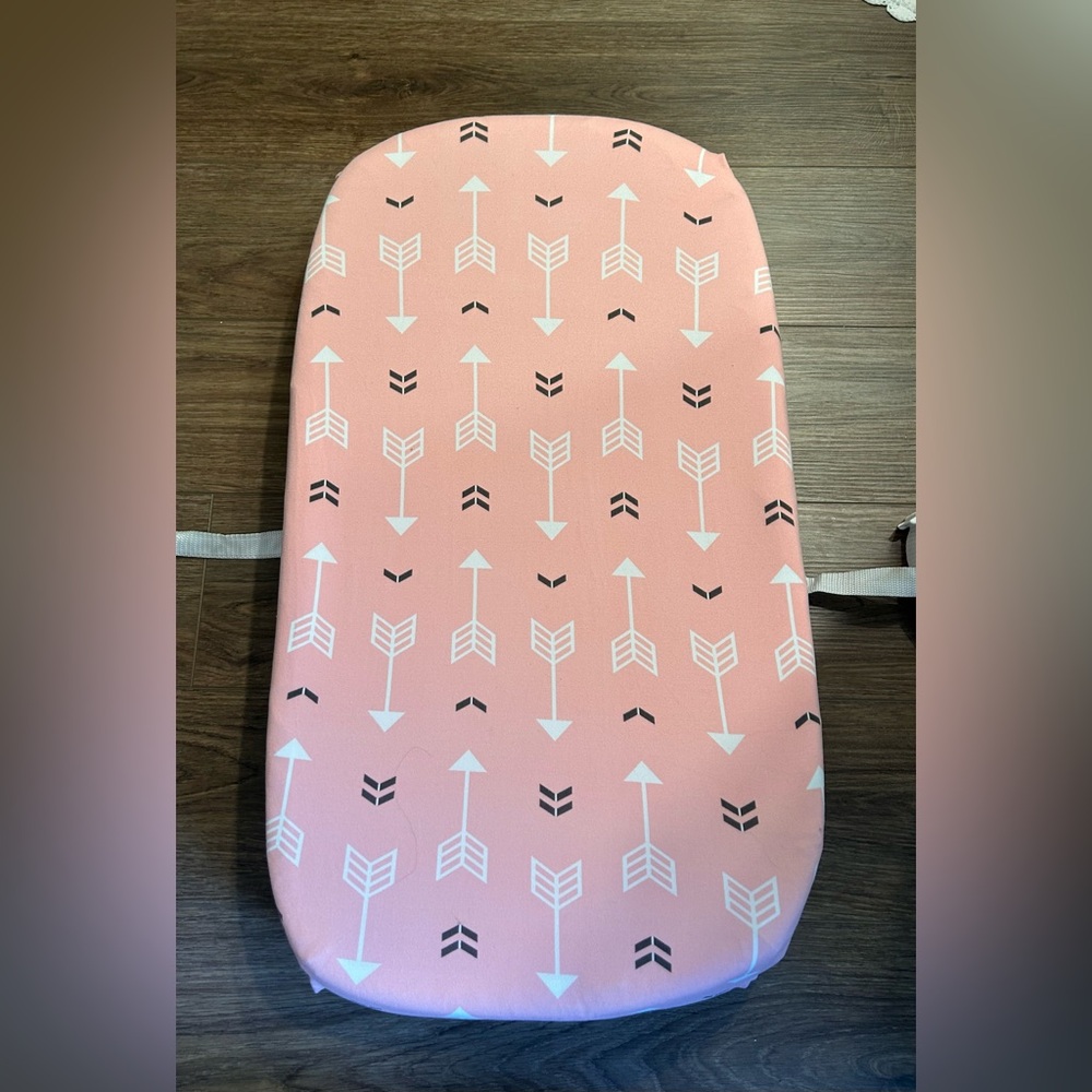 White Quilted Baby Changing Pad